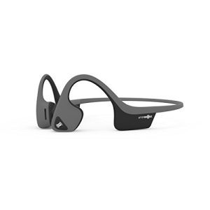 AfterShokz Air Bone Conduction Wireless Bluetooth Headphones with Reflective Strips, Slate Grey