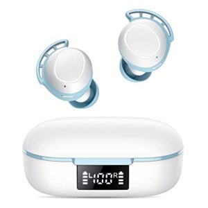 Wireless Earbuds, FAMOO Bluetooth 5.3 Headphones with LED Display, 42H Playtime