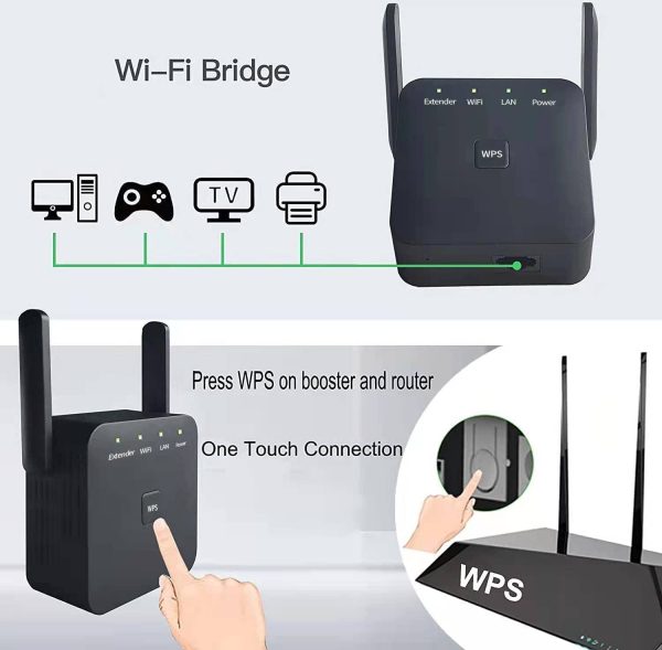 2022 Newest EJRR WiFi Extender Home Wireless Signal Booster