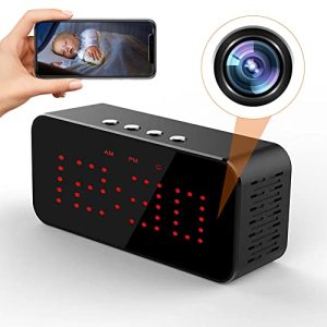 Hidden Spy Camera Alarm Clock with Stronger Night Vision 4K Video