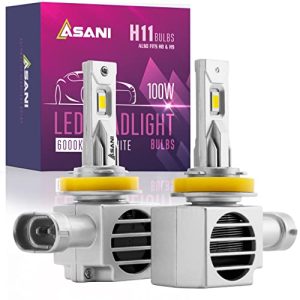 Asani H11 LED Headlight Bulbs – 2 Pack – 20,000 Lumen Automotive Headlight Bulbs
