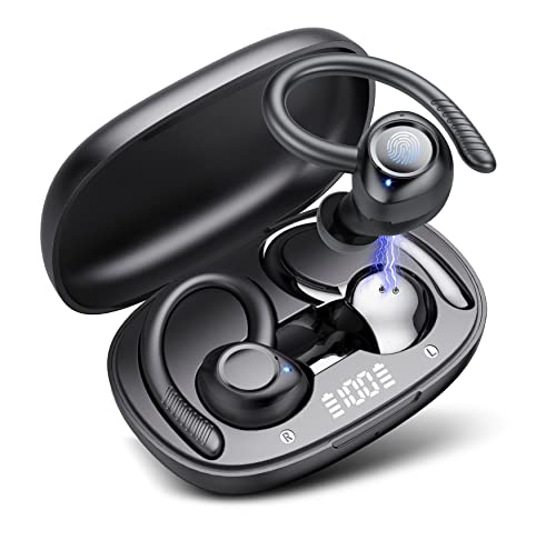 Wireless Earbuds Bluetooth Headphones 50H Playtime Sport Earphones with ...