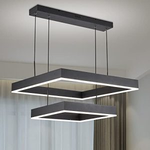hetolod LED Black Chandelier for Dining Room Modern 2