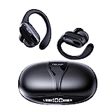 TELNP Wireless Earbuds Bluetooth Headphones 50Hrs Playtime Over Ear with LED Display Charging Case Wireless Ear Buds IPX7 Waterproof Bluetooth 5.3 Heaadphones with Earhooks for Sport Working Earbuds