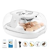 Altrapow 16 Egg Incubator with Automatic Egg Turning, LED Egg Candler and Automatic Temperature Control, Incubators for Hatching Eggs with ℉ Display for Chicken, Duck, Quail and Goose