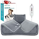 Heating Pad for Neck and Shoulder, Weighted Comfort for Neck Shoulder Pain Relief, 3 Heat Settings, Auto-Off, Gifts for Women, Men, Mom, Dad, Extra-Large 24x17\