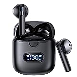 NAGFAK Wireless Earbuds Bluetooth 5.3 Headphones, 60H Playtime LED Power Display Charging Case, IPX7 Waterproof Earphones HiFi Stereo Deep Bass Ear Buds for iPhone Android Phone Sports