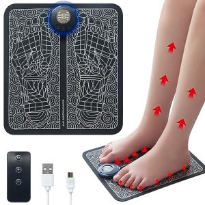 SOPKVL Portable Foot Massage Pad with USB Charging and Remote Control