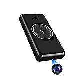 YuanFan Spy Camera Hidden Camera 10000 mAh Full HD 2K Power Bank/Wireless Charger Hidden Spy Camera Motion Activated Spy Nanny Cam with Night Vision Portable Security Cameras No WiFi…