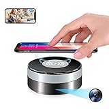 Aipmoz Hidden Spy Camera WiFi 4K with Wireless Charger,Motion Activated,Nanny Spy Cam with 160°Viewing Angle, Secret Security Camera for Home Office Store(2.4/5Ghz)