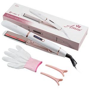 Flat Iron Hair Straightener and Curler 2 in 1
