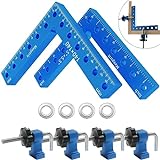 90 Degree Positioning Squares Right Angle Clamping squares Clamps Aluminum Alloy Woodworking Carpenter Corner Clamping Square 5.5\