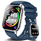 Smart Watch Bluetooth Fitness Tracker Fitness Watch Smartwatch Touch Screen, Smart Notifications Blue