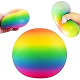 Giant Rainbow Squishy Stress Balls for Kids Teens Adults, 3.74\