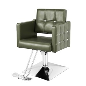 Hicomony Green Hair Chair,Salon Chair for Hair Stylist Tattoo Equipment