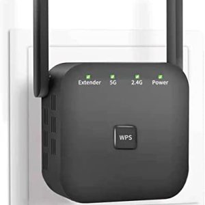 2024 Newest WiFi Extender, Repeater, Booster, Covers Up to 8640 Sq.ft and 60 Devices