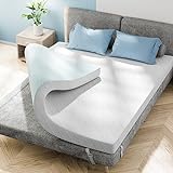 Mattress Topper Full 2 Inch Cooling Gel Memory Foam Mattress Topper for Cooling Sleep, Mattress Topper for Supportive & Pressure Relief, High Density Foam Firm Bed Topper, Removable & Washable Cover