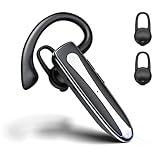 VBJZO Bluetooth Headset V5.2, Wireless Headset with Microphone, Driving Headset of 24-Hour Talk Time, Bluetooth Earpiece for Work, Driving, Business, Compatible with iSO and Android Phones