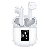Renimer Bluetooth 5.2 Ear Buds in Ear Headphones with 30H Playtime Mini Case, LED Power Display, Touch Control, IPX7 Waterproof Ear Phones, Built-in Mic for Android iOS