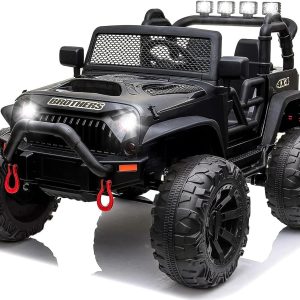 Dangvivi 4x200W Electric Vehicles for Kids, 24V Ride on Car, Powerful 4WD 2 Seater with Remote Control