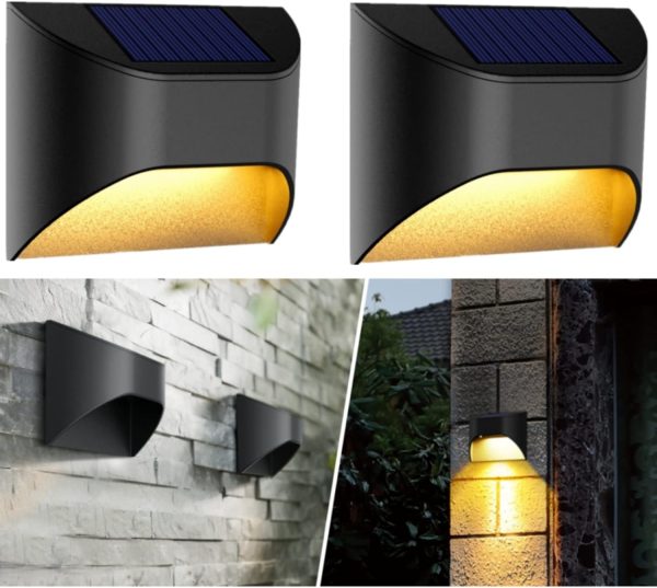 VWCYL+ Solar Fence Lights – Solar Deck Lights – Solar Step Lights（2-Pack）