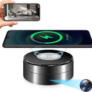 CHHANLOO Hidden Spy Camera WiFi 4K with Wireless Charger