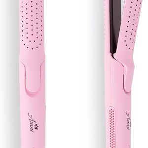 360° Airflow Styler – 2-in-1 Professional Curling Wand & Hair Straightener – Flat Iron Curler with Cooling Fan, Air Vents – Crimper Styling Tool for Volume