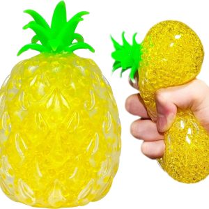 Pineapple Stress Balls Squishy Ball Fidget Toys (1 Pack) Stretchy Fruit Stress Relief Squeeze Ball