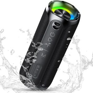 Portable Bluetooth Speakers, IPX7 Waterproof Speaker Bluetooth Wireless, 20W Loud Stereo Sound