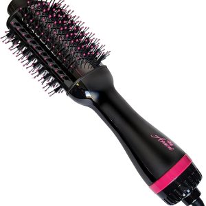 Hair Dryer Brush – 4-in-1 Blow Dryer with Comb, Curling & Hot Hair Straightener Brush