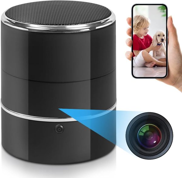 Spy Camera Hidden Camera Bluetooth Speaker with WiFi Live Viewing