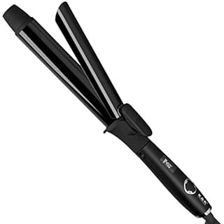1 1/4 Inch Curling Iron with Clipped Tourmaline Ceramic Barrel Professional 1.25 Inch Hair Curler up to 450°F Dual Voltage for Traveling 60 Mins Auto Off Suit for Different (Black, 1.25 Inch)