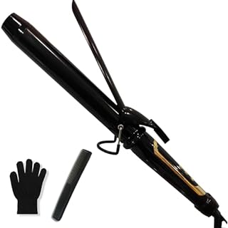 abp 1.25 Inch Curling Iron with Ceramic Coating Barrel for Long/Medium Hair, 1 1/4 Inch Extra Long Barrel,Instant Heat up to 450°F clamp,Hair Waving Style Tool Girls & Women