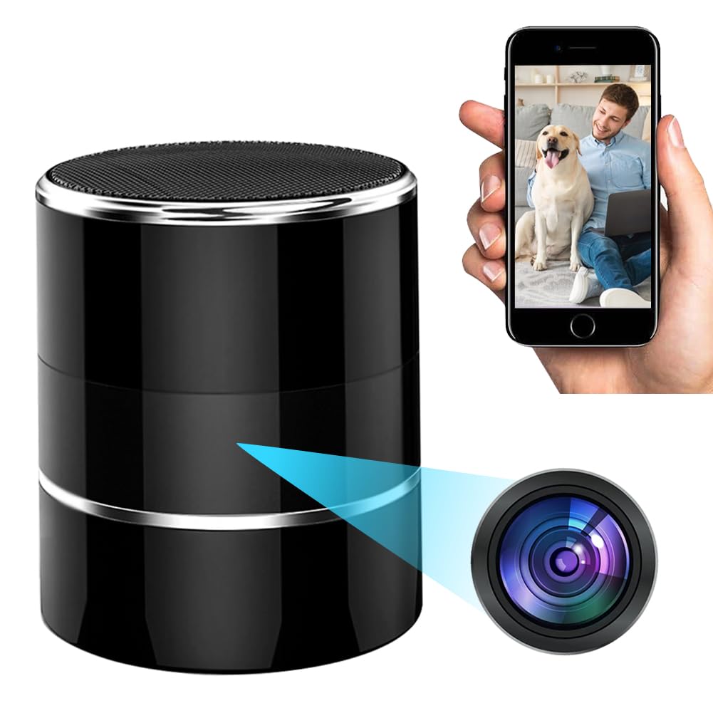 Spy Camera Wireless Hidden with in Bluetooth Speaker with 240°Viewing